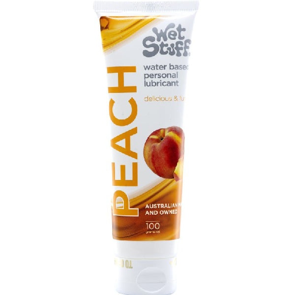 Wet Stuff Peach Water Based Flavoured Lubricant Tube 100g