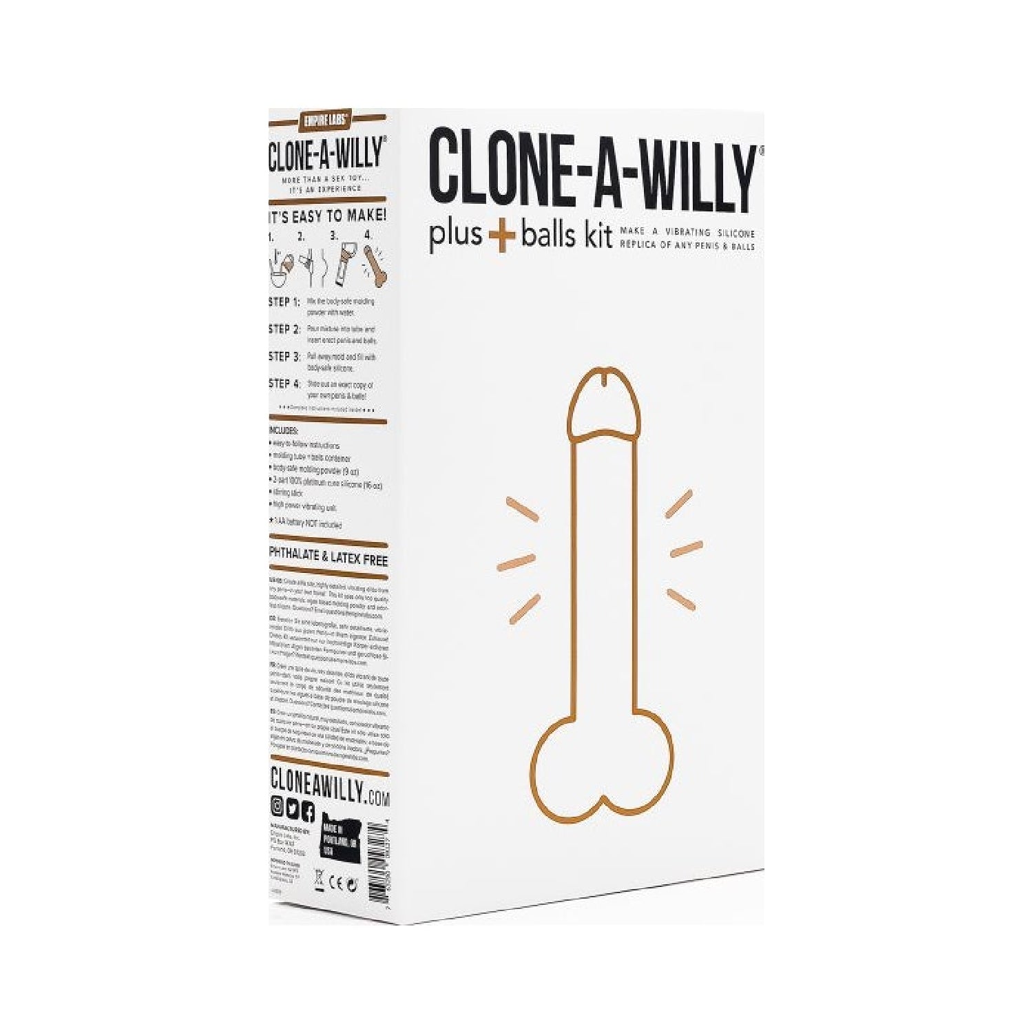 Clone a Willy Plus Balls Kit Deep Skin Tone