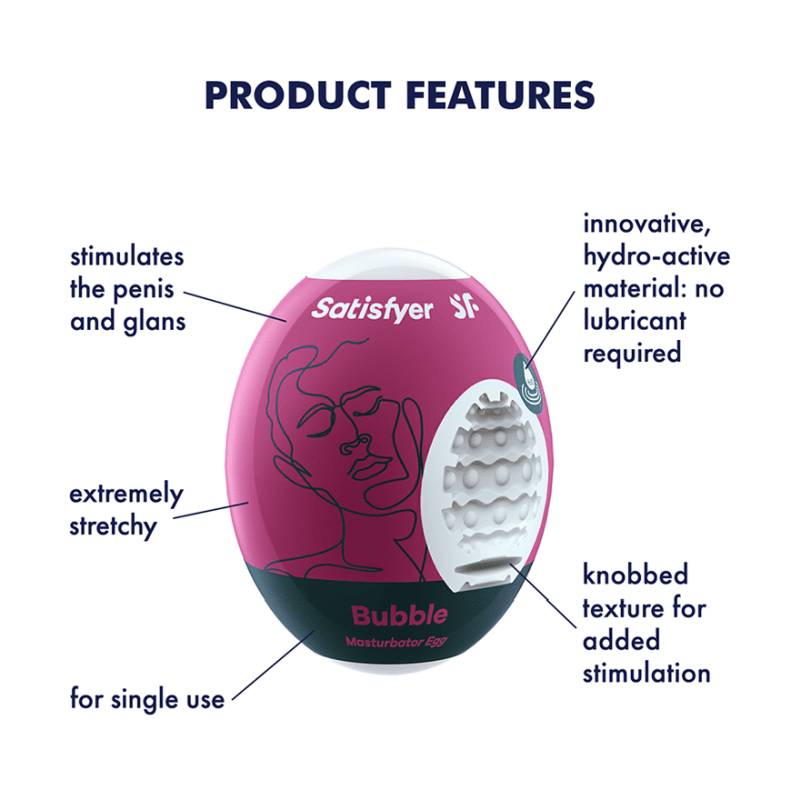 Satisfyer Masturbator Egg Bubble