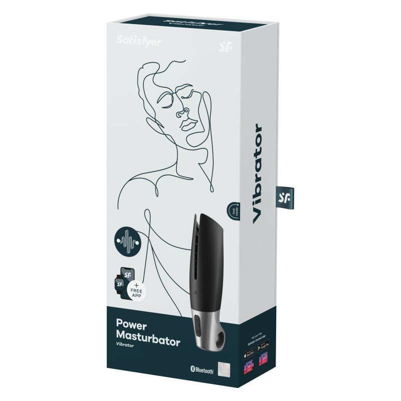 Satisfyer Power Masturbator Black Silver